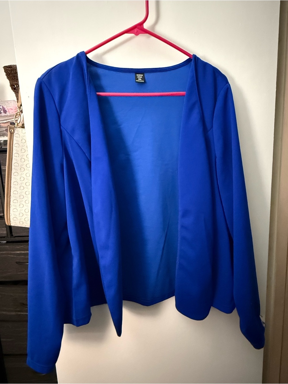 SHEIN Royal Blue Open-Front Blazer